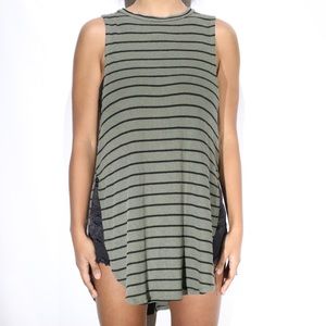 Green stripped tank